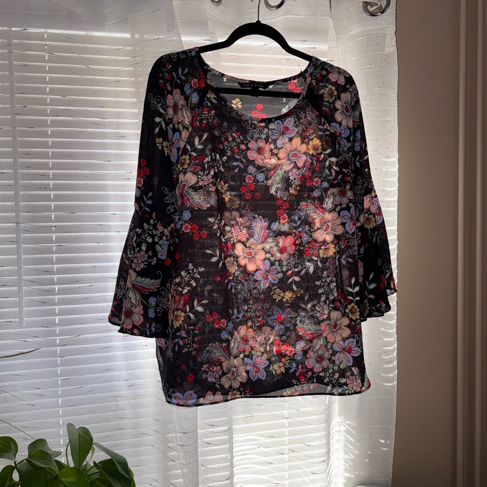 Zac & Rachel Multicolor Floral Blouse